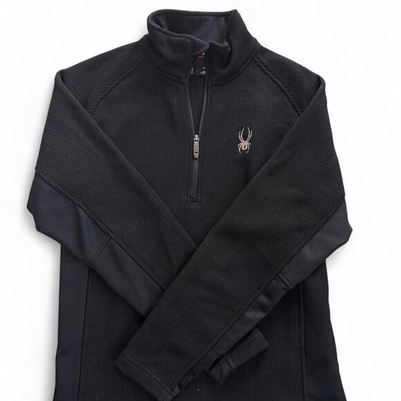 Spyder Other - Spyder Black Quarter Zip Sweater Knit Sweatshirt